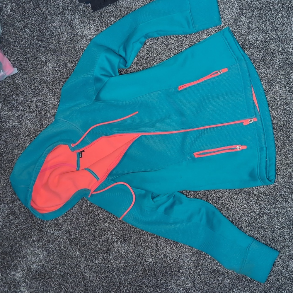 Women's blue swiss tech athletic jacket
